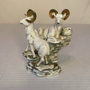 Ski Country Limited Edition Dall Sheep Bachelor Rams Mini Decanter 1980 Colorado